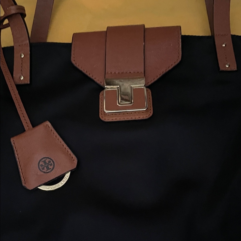 Tory Burch Black and Brown Tote